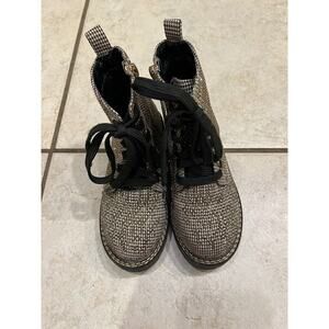 Kurt Geiger London Brown Crystal Embellished Mini Burlington Ankle Boots Sz 12